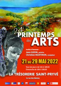 Printemps des Arts. Du 21 au 29 mai 2022 à Saint Pryvé Saint Mesmin. Loiret.  14H00